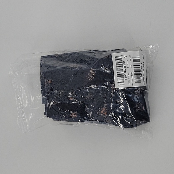 Madewell Paperbag Button-Front Mini Skirt Baby Corduroy Deep Indigo size S NH131 - Picture 11 of 12